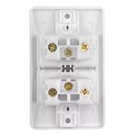 TOMADA DUPLA 2P+T 10A COM PLACA SISTEMA EXTERNO 1407 FAME