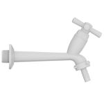TORNEIRA TANQUE ABS CROSS 15CM COM BICO 1/2"X3/4" BRANCO TIGRE