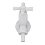 TORNEIRA TANQUE ABS CROSS 15CM COM BICO 1/2"X3/4" BRANCO TIGRE