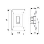 INTERRUPTOR SIMPLES PLACA 10A 250V 0940 FAME