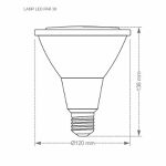 LÂMPADA LED PAR38 14W 2700K BIVOLT BRANCO 9072 TASCHIBRA