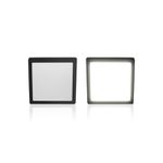 PAINEL LED QUADRADO SOBREPOR 28X28 LUX 24W 6500K PRETO 0920 TASCHIBRA
