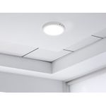 PAINEL LED REDONDO SOBREPOR 21.2X35 LUX 18W 6500K BRANCO 8130 TASCHIBRA