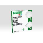 PAINEL LED REDONDO SOBREPOR 28.5X24 LUX 24W 6500K BRANCO 8132 TASCHIBRA