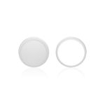 PAINEL LED REDONDO SOBREPOR 28.5X24 LUX 24W 6500K BRANCO 8132 TASCHIBRA