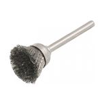 ESCOVA TIPO COPO COM HASTE PARA MICRORRETÍFICA 12MM EM INOX VONDER
