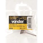 ESCOVA TIPO COPO COM HASTE PARA MICRORRETÍFICA 12MM EM INOX VONDER