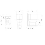 KIT BACIA COM CAIXA, ASSENTO PP SOFTCLOSE E ITENS DE INSTALAÇÃO 1167230010300 CELITE