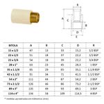 CPVC CONECTOR TRANSIÇÃO FM DN15X1/2" AMANCO