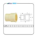 CPVC LUVA TRANSIÇÃO FF CPVC/PVC DN22X25 AMANCO