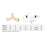 CPVC TE MISTURADOR FFF DN22X3/4" AMANCO