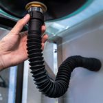 SIFÃO SANFONADO UNIVERSAL PRETO FOSCO SSUM4 ASTRA