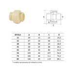 CPVC UNIÃO MISTA DN22X3/4" AMANCO