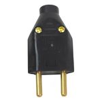 PLUG MACHO PADRÃO 2P 10A 250V PRETO 2140 FAME