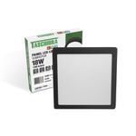 PAINEL LED QUADRADO SOBREPOR 28X28 LUX 24W 4000K BIVOLT PRETO 0919 TASCHIBRA