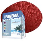 TEXTURA IPANEMA VERMELHO ESCARLATE CAIXA 20 KG 144021 ACRILPLUS