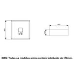 CUBA DE APOIO QUADRADA T5 40X40CM BRANCA A32787Y000 ROCA