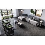 PISO EXTRA RETIFICADO NERO CAPRESSI POLIDO 75X75 (CX 2,81M²) LUME CERÂMICA