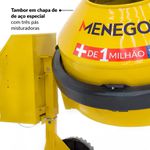 BETONEIRA PRO 400L 2CV 220V 40011092 MENEGOTTI