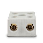 CONECTOR DE PORCELANA BIPOLAR 25A 6MM F1025 SIBRATEC