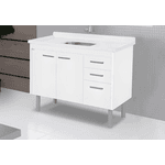 ARMÁRIO VALENZA 116,2CM TEXTURA BRANCO 560141 A.J.RORATO