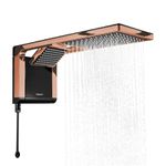CHUVEIRO ACQUA DUO ELETRÔNICO BLACK/ROSE GOLD 7800W 220V 7510127 LORENZETTI