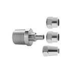 ADAPTADOR PARA FILTRO CROMADO 1/2" SAÍDA 1/4" BLUKIT