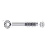 TUBO DE LIGAÇÃO AJUSTÁVEL VASO SANITÁRIO DN38 CROMADO 290404-41 BLUKIT