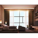 PAINEL LED QUADRADO EMBUTIR 22X22 LUX 18W 4000K BIVOLT PRETO 0904 TASCHIBRA