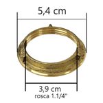 PORCA E ARRUELA PARA VÁLVULA LAVATÓRIO 1.1/4" 02081 ARAÚJO METAIS