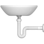 SIFÃO SANFONADO UNIVERSAL SIMPLES 72CM BRANCO 030101-41 BLUKIT