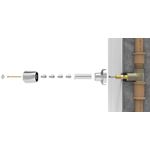 PROLONGADOR PARA REGISTRO DECA/SIMILAR ABS CROMADO 2CM BLUKIT