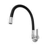 TORNEIRA COZINHA PAREDE FLEX PRETA C-65 1/4V. (G) 02286 ARAÚJO METAIS