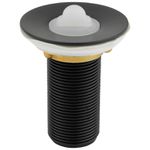 VÁLVULA PARA LAVATÓRIO METAL PRETA 1.1/4" 01605 ARAÚJO METAIS