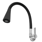 TORNEIRA COZINHA PAREDE FLEX DUCHA PRETA C-65 1/4V. 02286 ARAÚJO METAIS