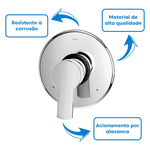 ACABAMENTO MONOCOMANDO BAIXA PRESSAO CHESS/GALI 3/4" 00934906 DOCOL