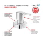 ACABAMENTO REGISTRO DOCOL GALI CHROME 1.1/2" E 1.1/4" 00806606 DOCOL