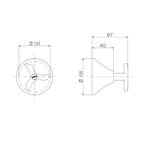 ACABAMENTO REGISTRO BASE DOCOL NOVA PERTUTTI CHROME DN15(1/2") A DN25(1") 00904006 DOCOL
