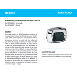 ACABAMENTO VALVULA DESCARGA CLASSICA CHROME/BLACK 01500057 DOCOL