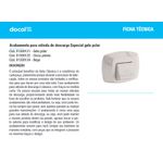 ACABAMENTO VALVULA DESCARGA ESPECIAL GELO POLAR 01500121 DOCOL
