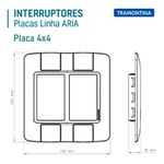 PLACA ARIA CEGA 4X4 57203/021 TRAMONTINA