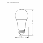 LÂMPADA LED BULBO ANTI-INSETO AMARELA 5W BIVOLT 7584 TASCHIBRA