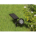 SPOT LED 3W ESPETO JARDIM SOLAR SUNSHINE 6500K PRETO 2397 TASCHIBRA