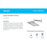 CHUVEIRO DOCOLSLIM CHROME 1/2" 01753406 DOCOL