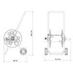 ENROLADOR DE MANGUEIRA COM RODINHAS 78595/000 TRAMONTINA