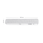 LUMINÁRIA EMERGÊNCIA LED 4W 60 LEDS BIVOLT 6500K BRANCO ELGIN