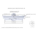 CAIXA DE LUZ PVC LAJE EMBUTIR SPOT MR16 PLASLED