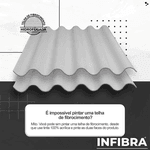 TELHA FIBROCIMENTO ECONOFLEX 2,44X1,10 953006 INFIBRA