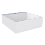 CUBA DE APOIO MÁRMORE SINTÉTICO CUBO 35 X 37 X 11,5CM BRANCO P87378 COZIMAX