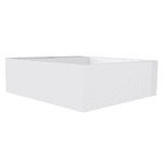 CUBA DE APOIO MÁRMORE SINTÉTICO CUBO 35 X 37 X 11,5CM BRANCO P87378 COZIMAX
